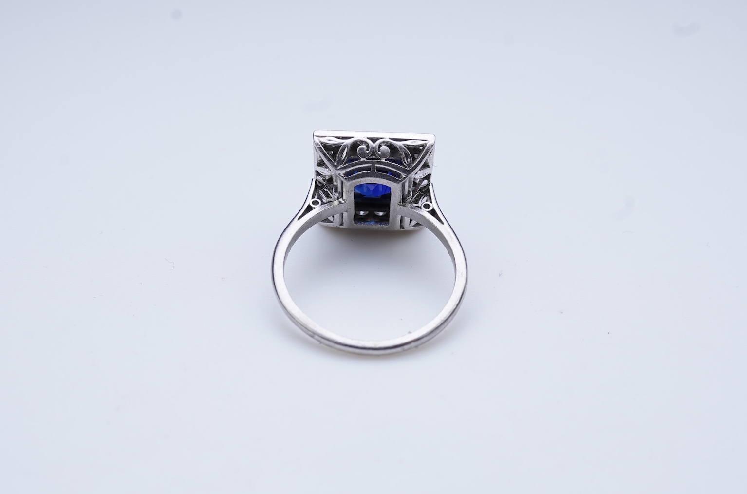 An Art Deco sapphire and diamond ring, 1920s